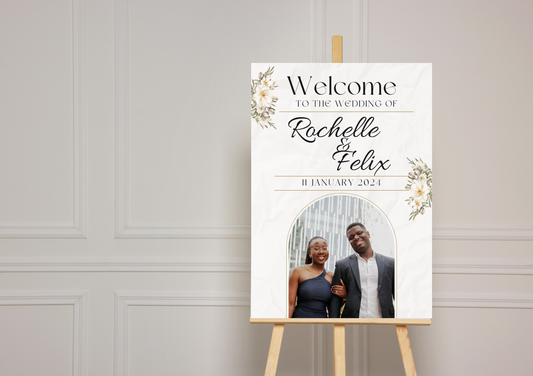 Custom Wedding Welcome Board